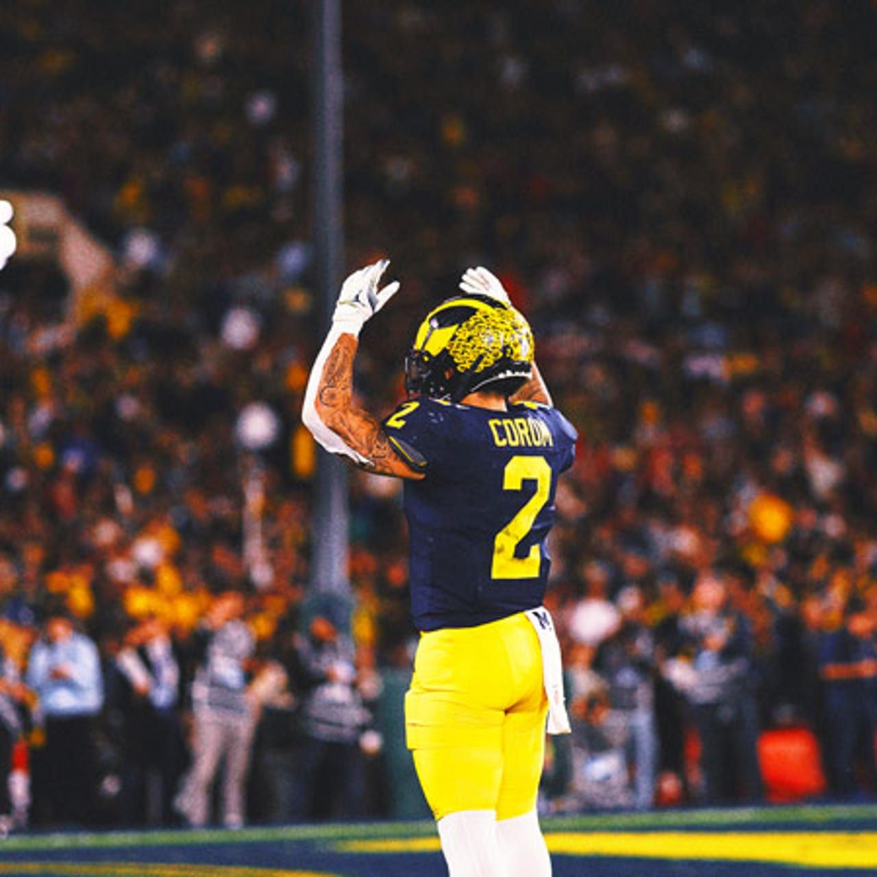 1280x1280 Michigan RB Blake Corum declares for the 2024 NFL Draft