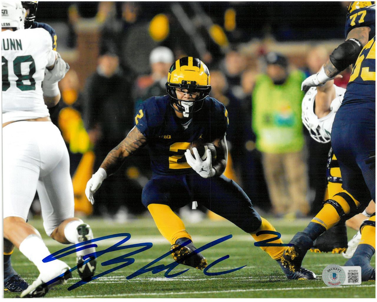 1280x1024 Blake Corum Autographed University of Michigan 8x10 Photo