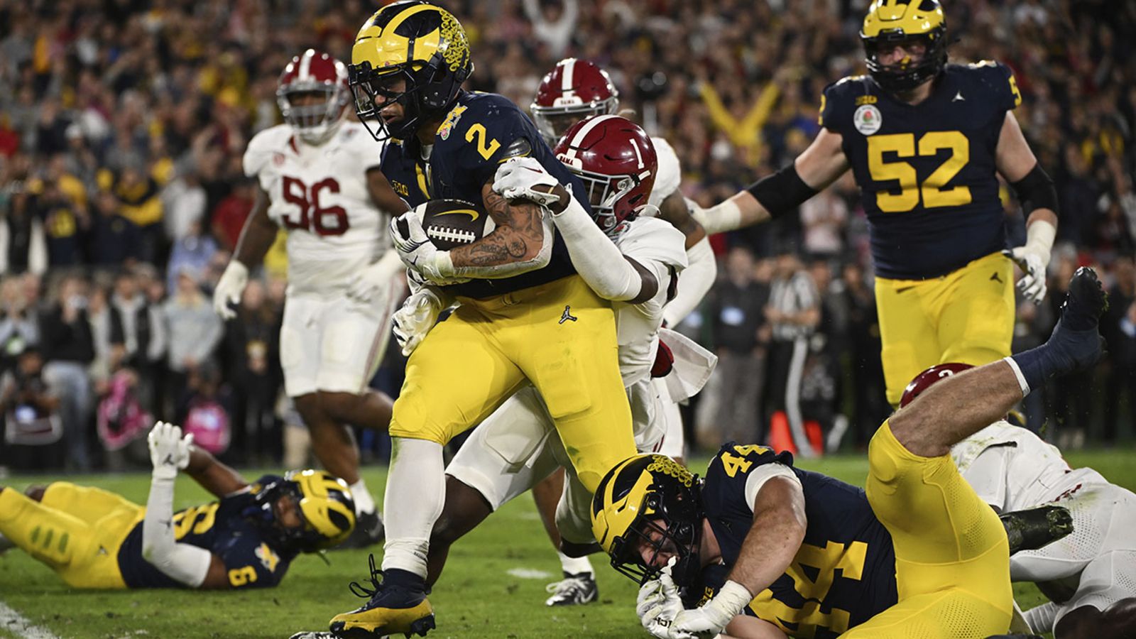 1600x900 Michigan Outlasts Alabama 27 20 In OT, Advances To Championship Game Raleigh Durham