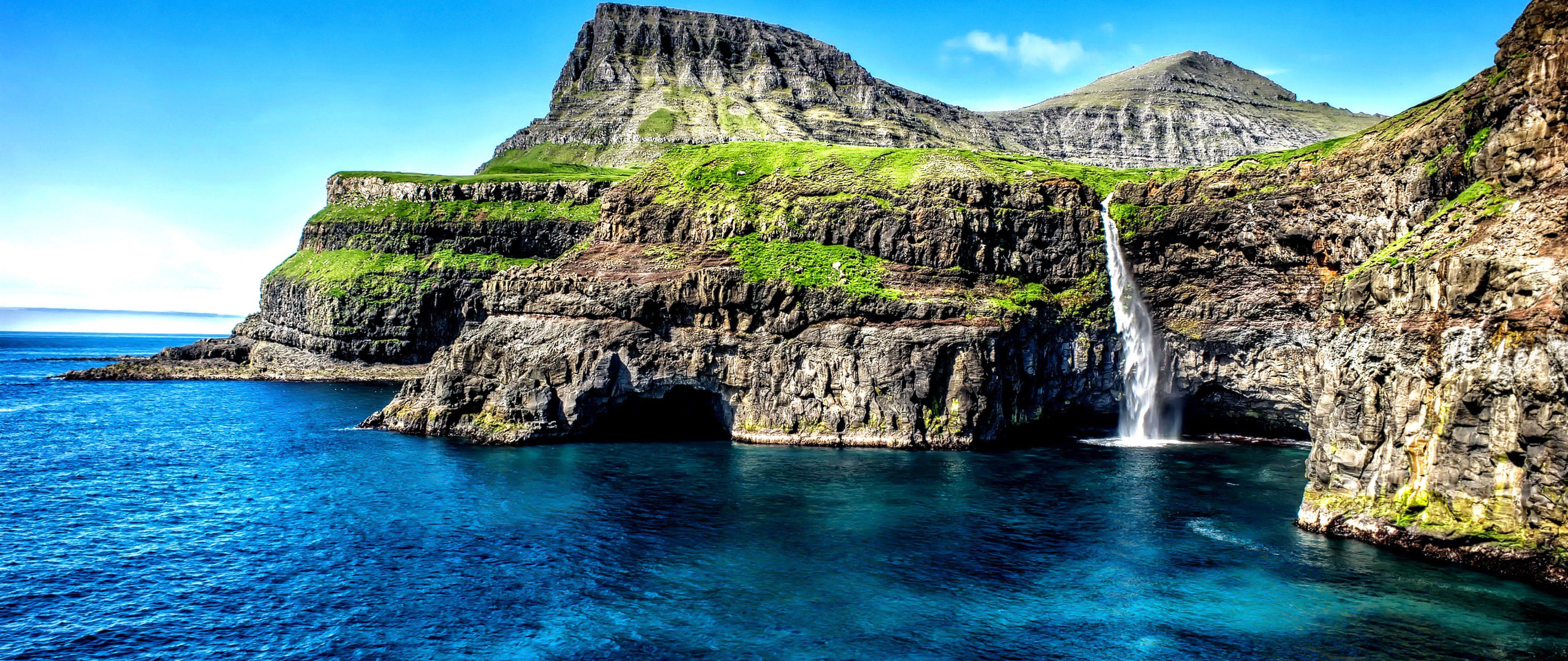 5120x2160 Ultra HD Waterfall 4k