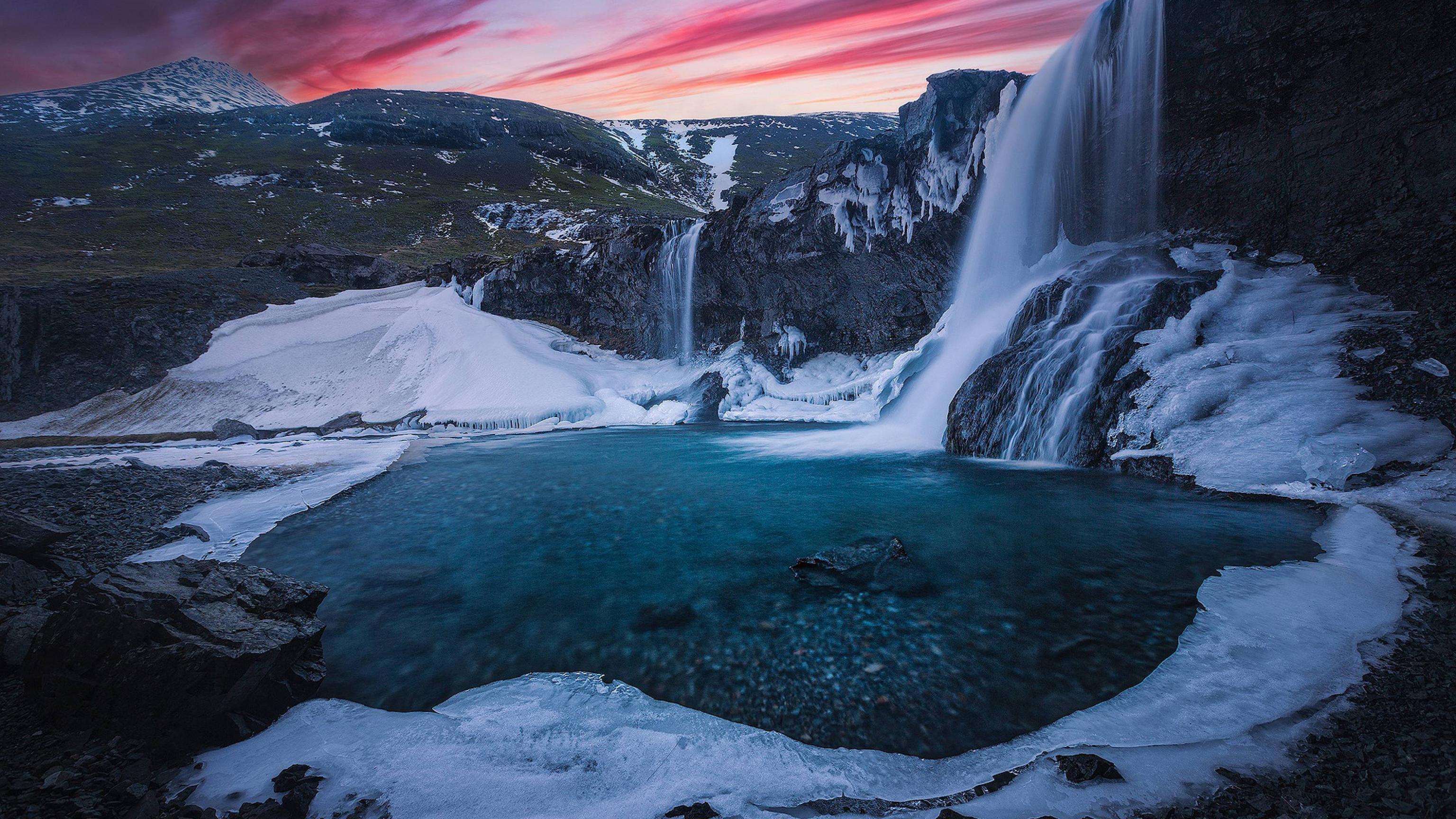 3072x1728 Iceland Skogafoss Waterfall 4K Wallpaper, HD Nature 4K Wallpaper, Image, Photo and Background