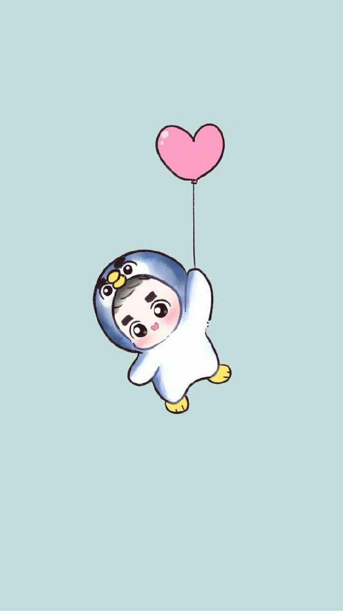 675x1200 Do Exo Cartoon Wallpaper