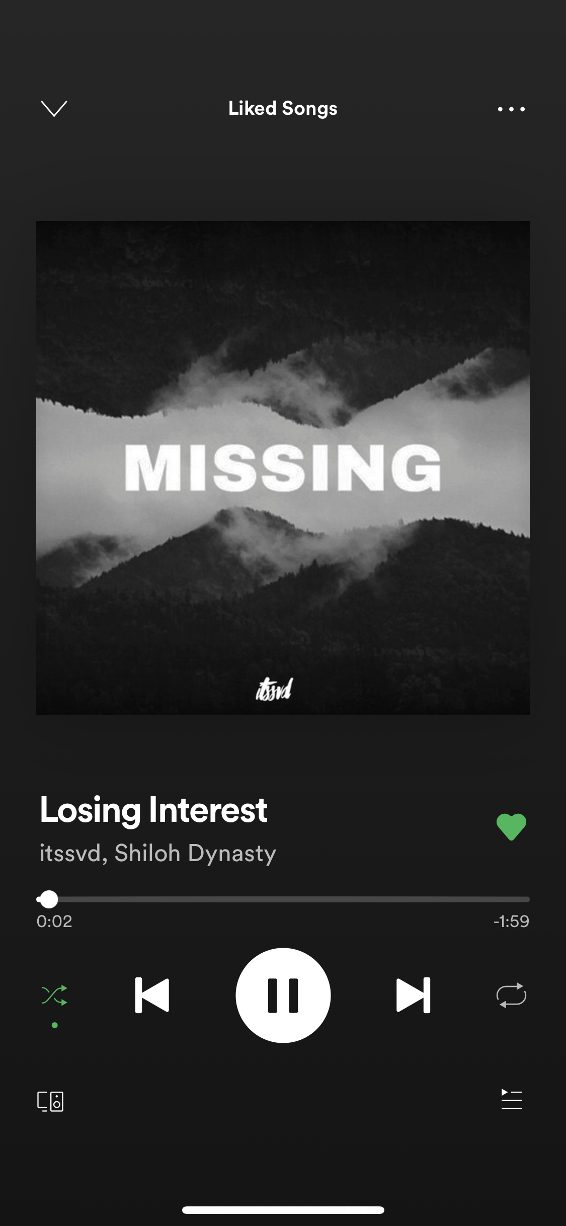 1125x2436 Losing Interest. Shiloh, Songs, Spotify playlist