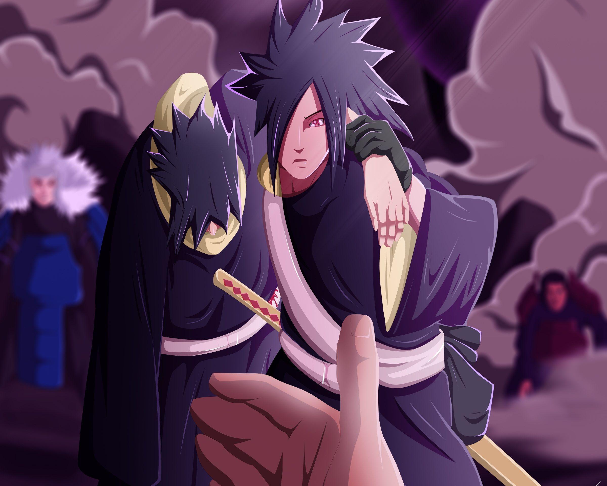 2400x1920 Madara Uchiha, Izuna Uchiha, Tobirama Senju, Hashirama Senju wallpaper