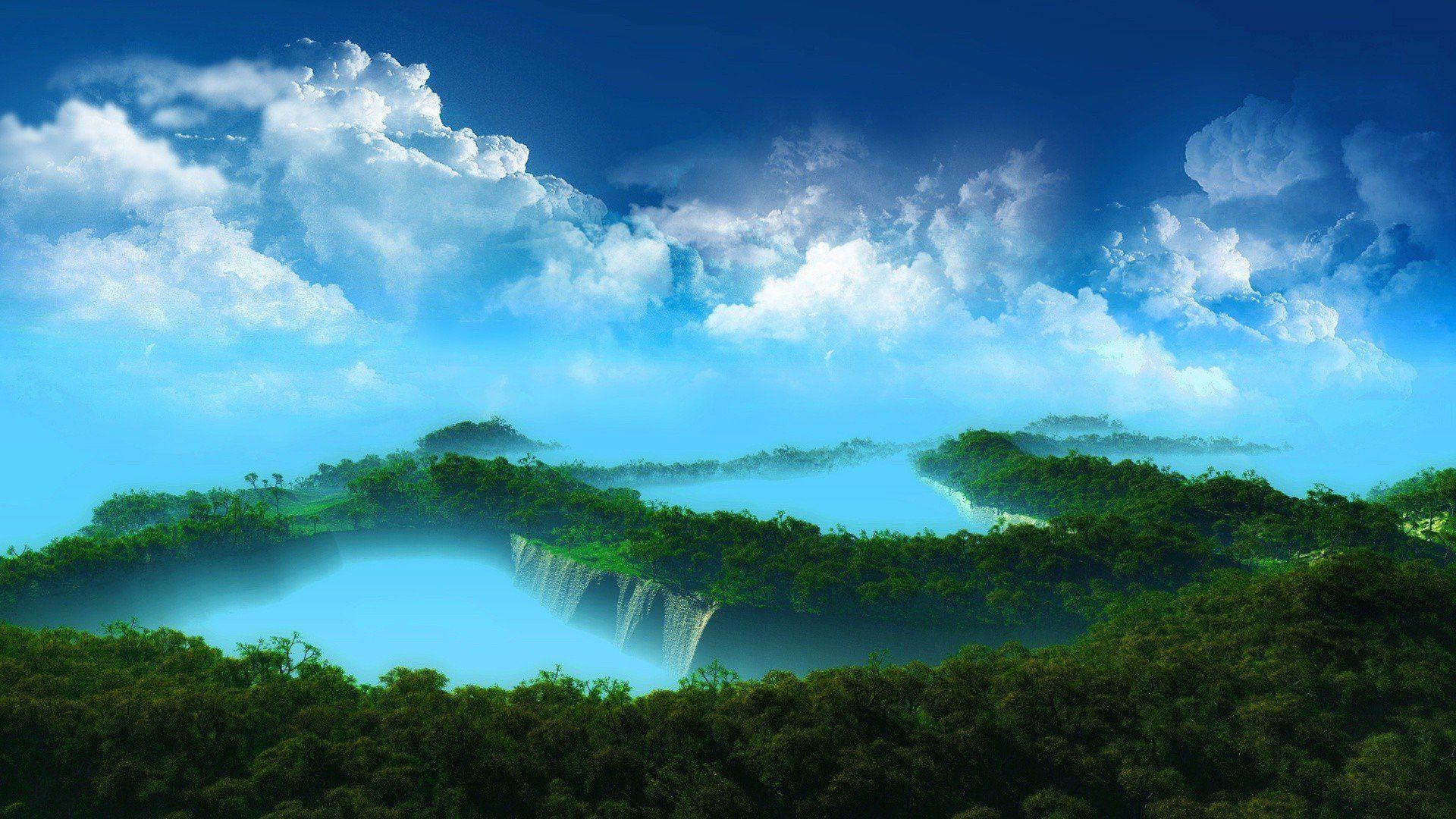 1920x1080 Jungle From Above HD wallpaper