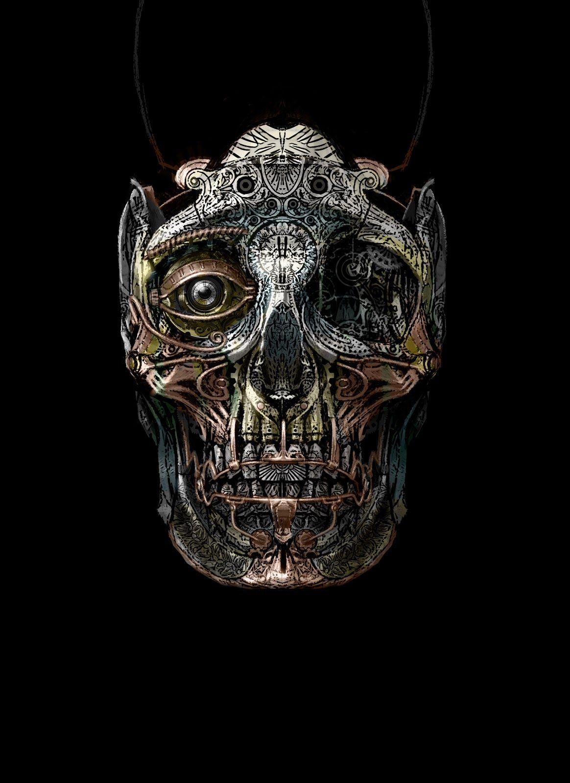 1164x1600 Steampunk Skull. Skull, Skull art, Steampunk art