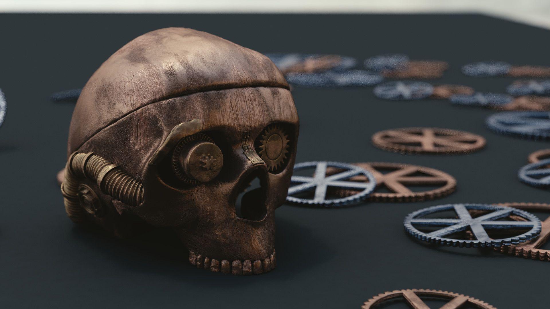 1920x1080 Sergey Panayev skull concept