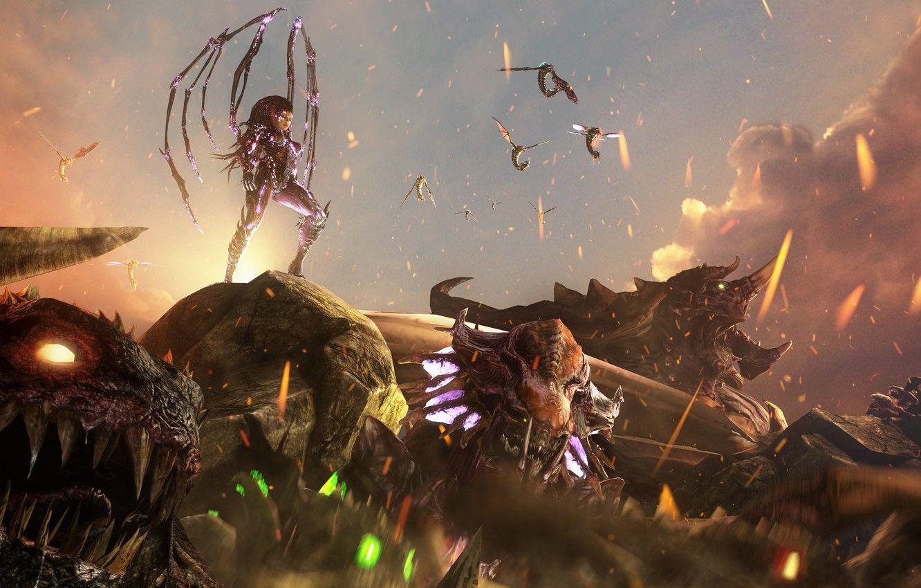 1332x850 Wallpaper starcraft, zerg, Sarah Kerrigan, The Queen Of Blades, Queen of Blades, terran, Sarah Louise Kerrigan image for desktop, section игры