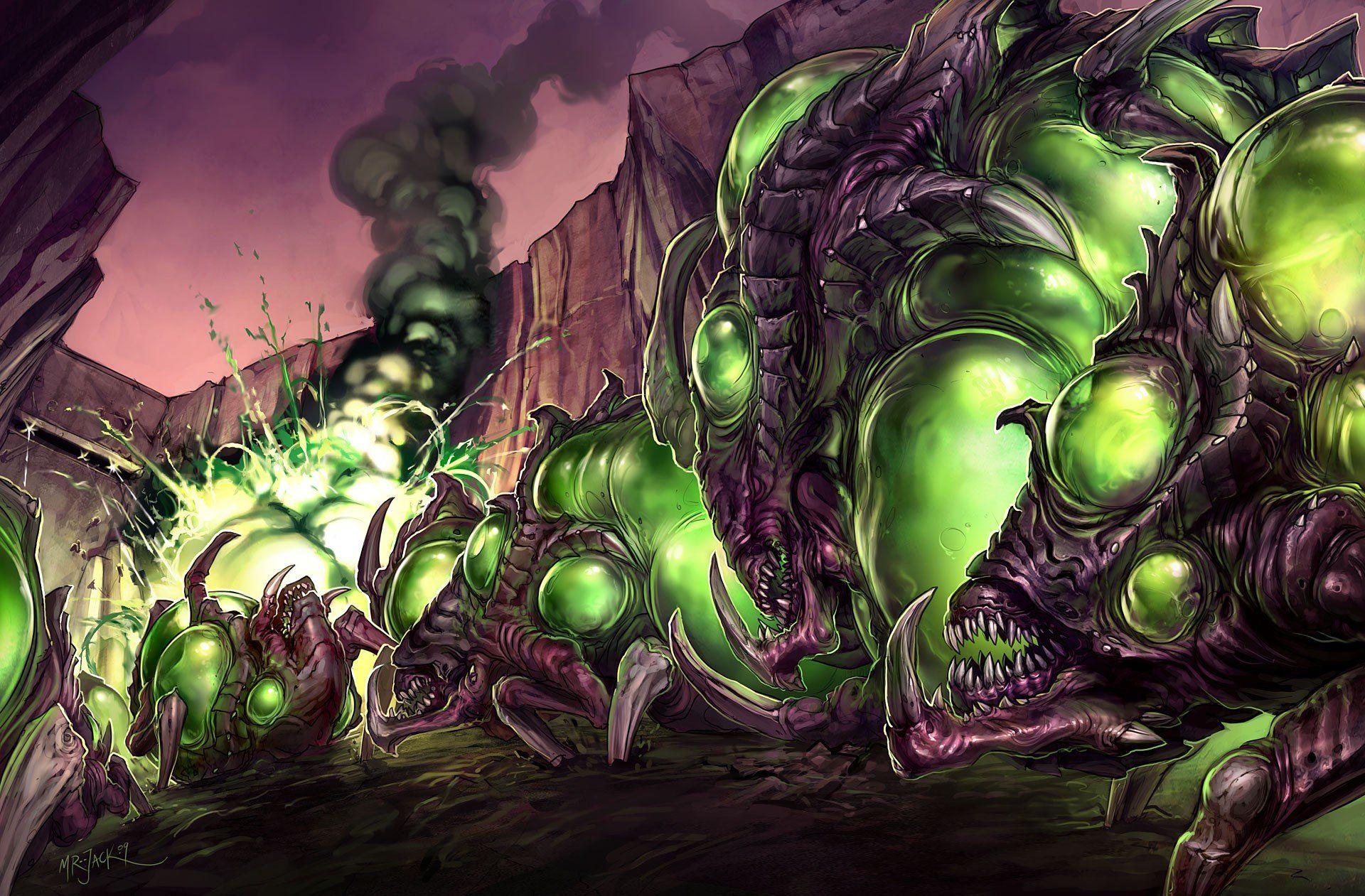 1920x1261 StarCraft, Zerg Wallpaper HD / Desktop and Mobile Background