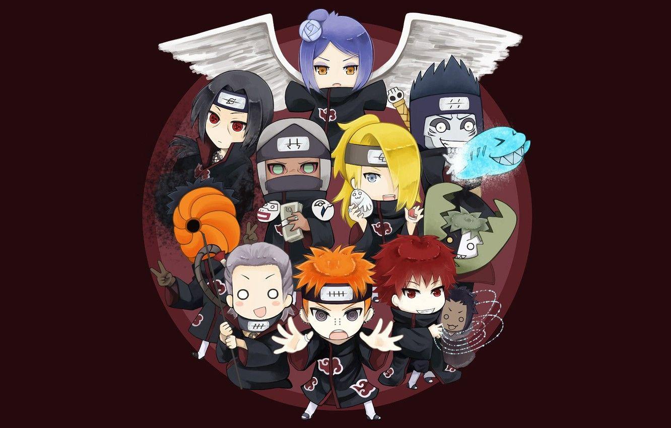1332x850 Photo Wallpaper Naruto, Anime, Angel, Itachi, Shark, Shippuden Akatsuki Kawaii
