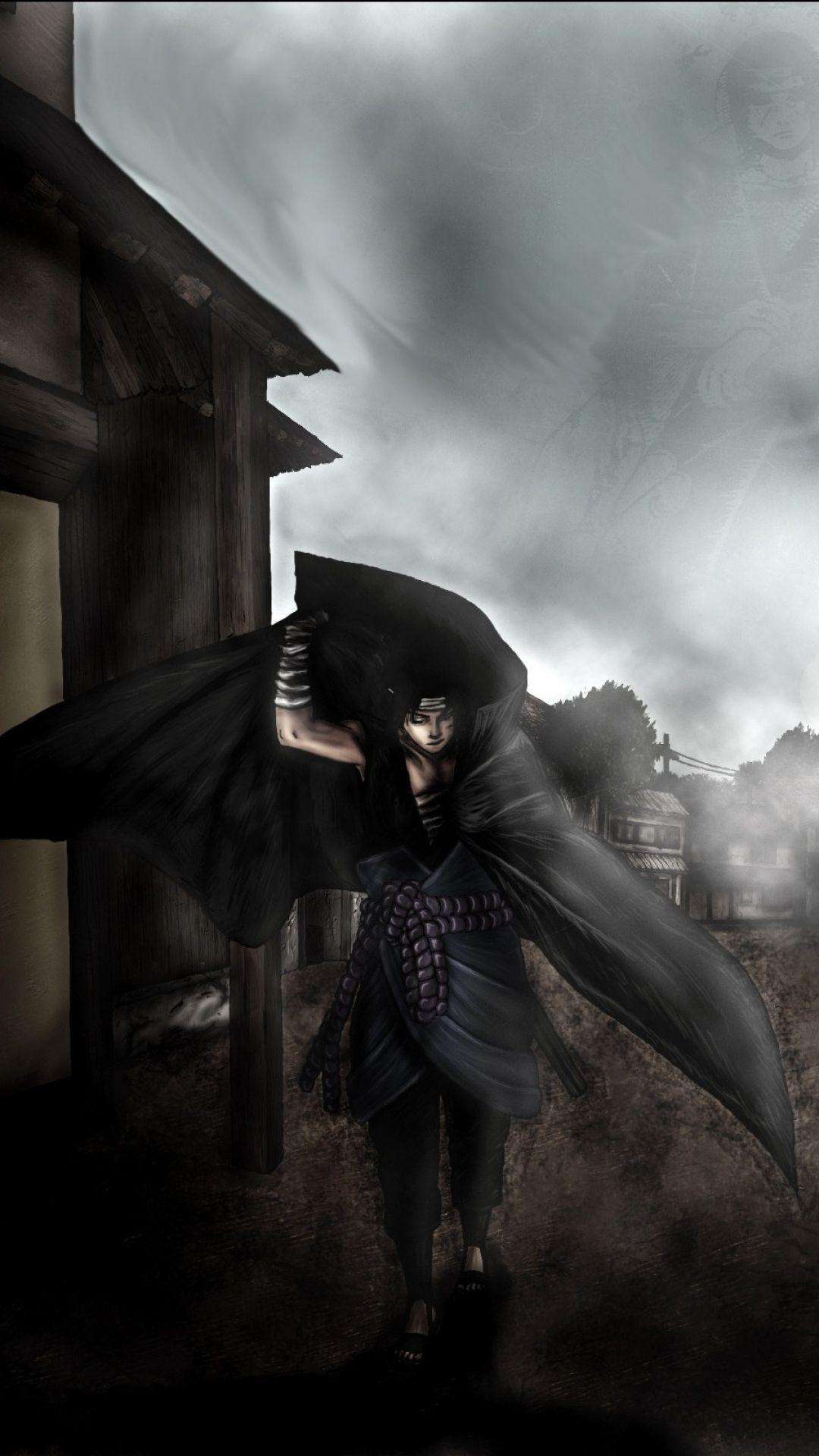 1080x1920 Dark Sad Naruto Wallpaper