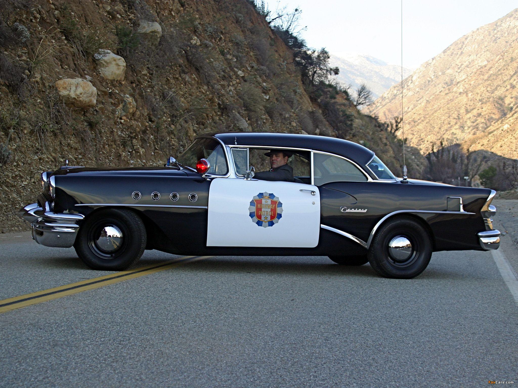 2048x1536 Buick Century 2 Door Riviera Hardtop Highway Patrol Wallpaper