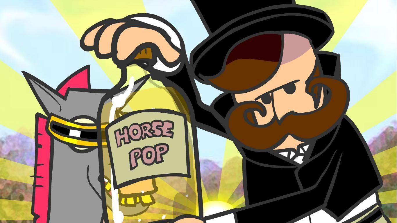 1366x768 cartoons pop piss horses 1366x768 wallpaper