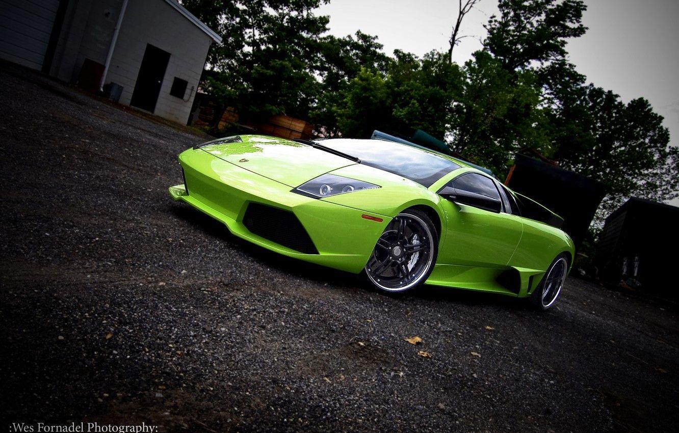 1332x850 Wallpaper green, lamborghini, drives, Lamborghini, murcielago, 360 forged, green, Miami, Murcielago image for desktop, section lamborghini
