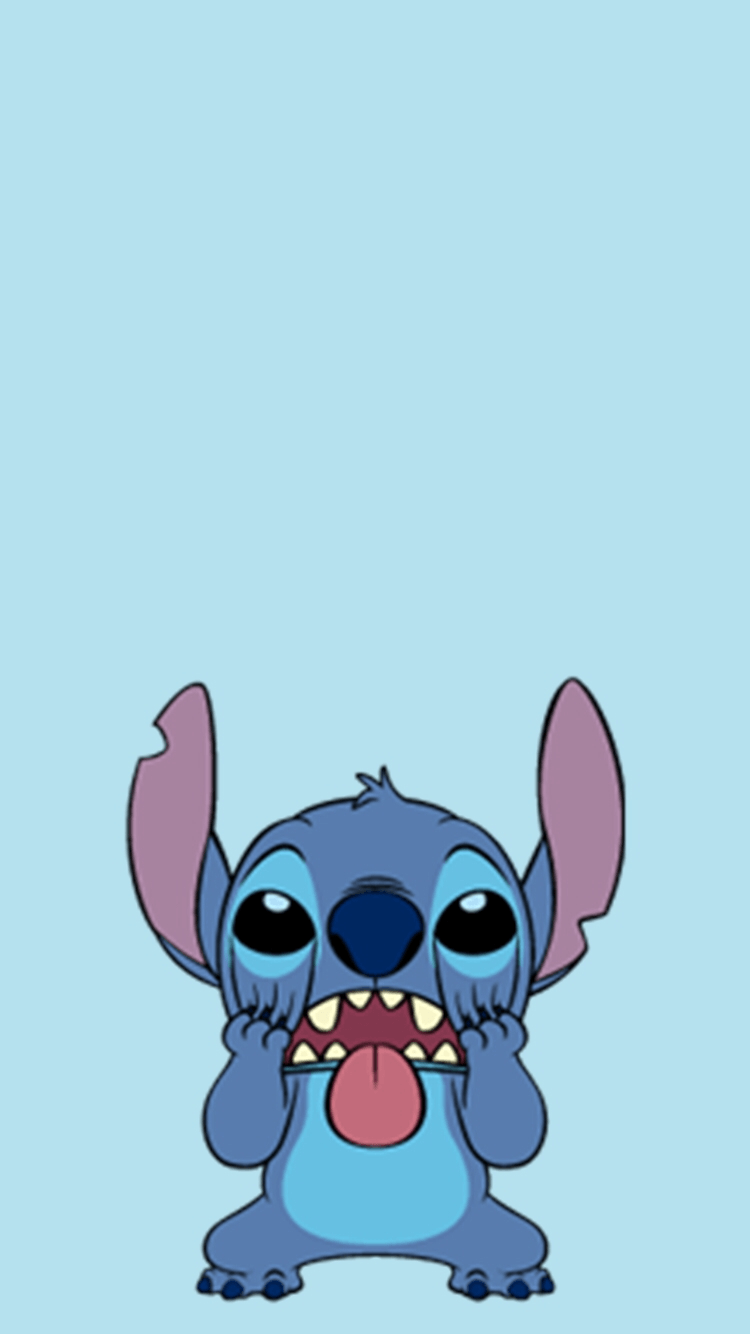 750x1334 Cute Stitch iPhone Wallpaper Free Cute Stitch iPhone Background - Cute disney wallpaper, Cute stitch, Cartoon wallpaper iphone