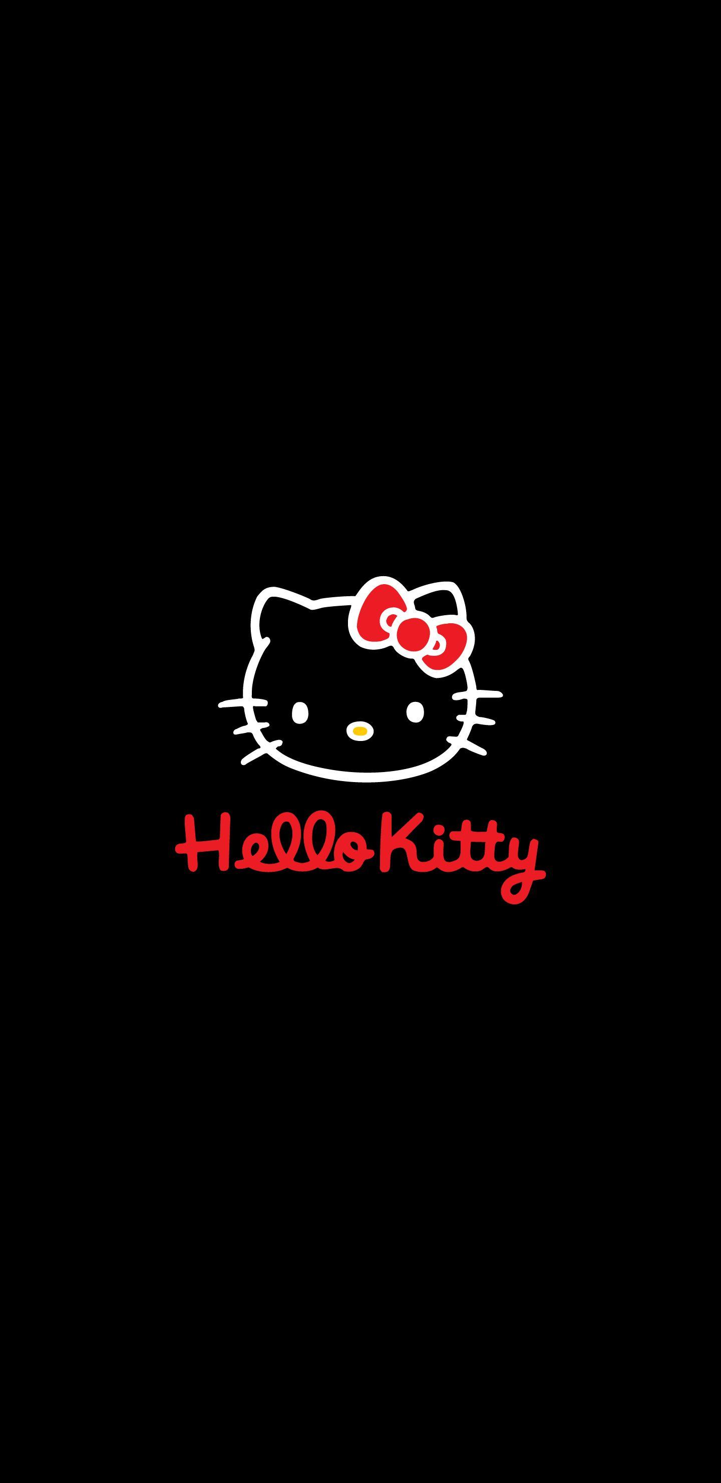 1440x2960 Hello Kitty Phone Wallpaper (Dark) [OC]