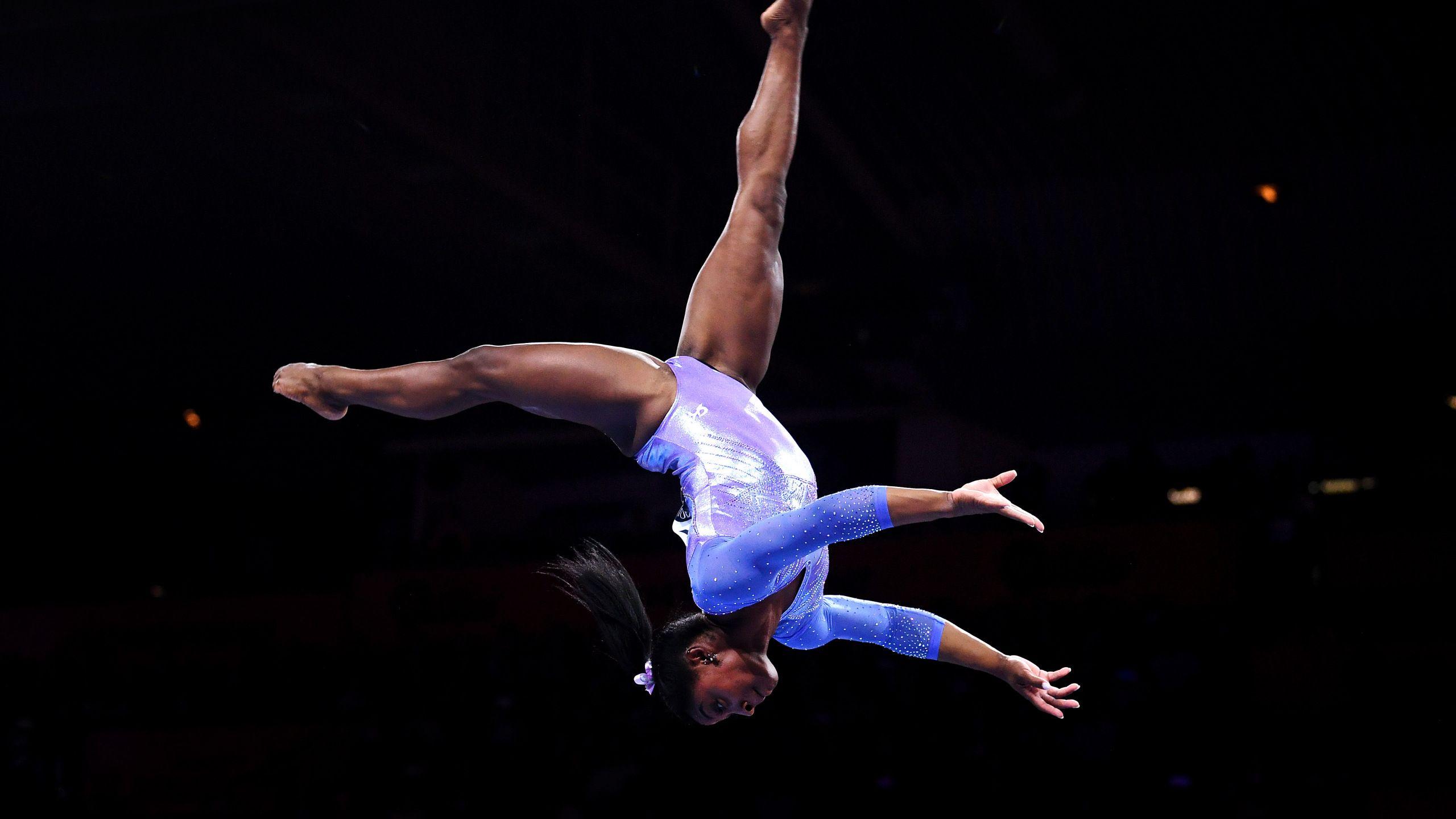 2560x1440 Simone Biles sets record for most world gymnastics championship medals