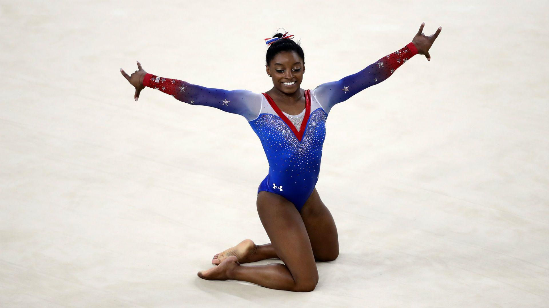 1920x1080 Rio Olympics 2016: Simone Biles wins floor exercise, fourth gold medal