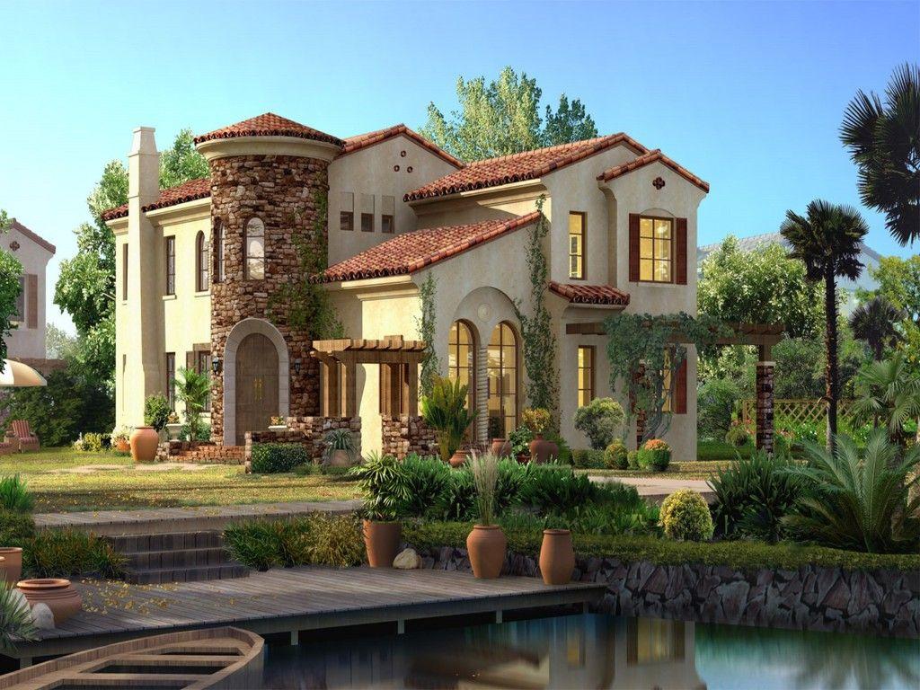 1024x768 years wallpaper live chat by liveperson beautiful house wallpaper. Spanish style homes, Dream house exterior, Spanish style home