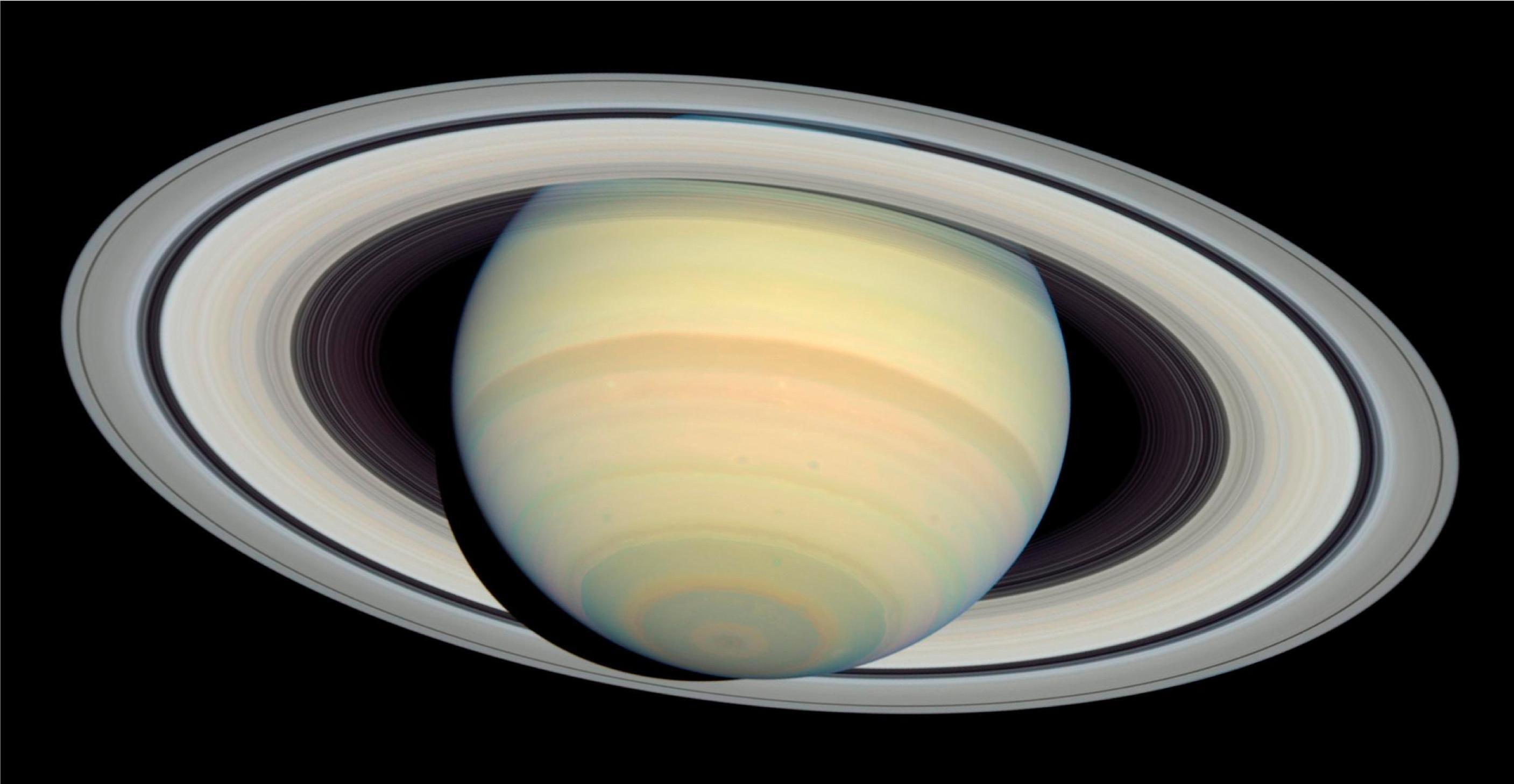2814x1458 image of saturn and All Available Satellites