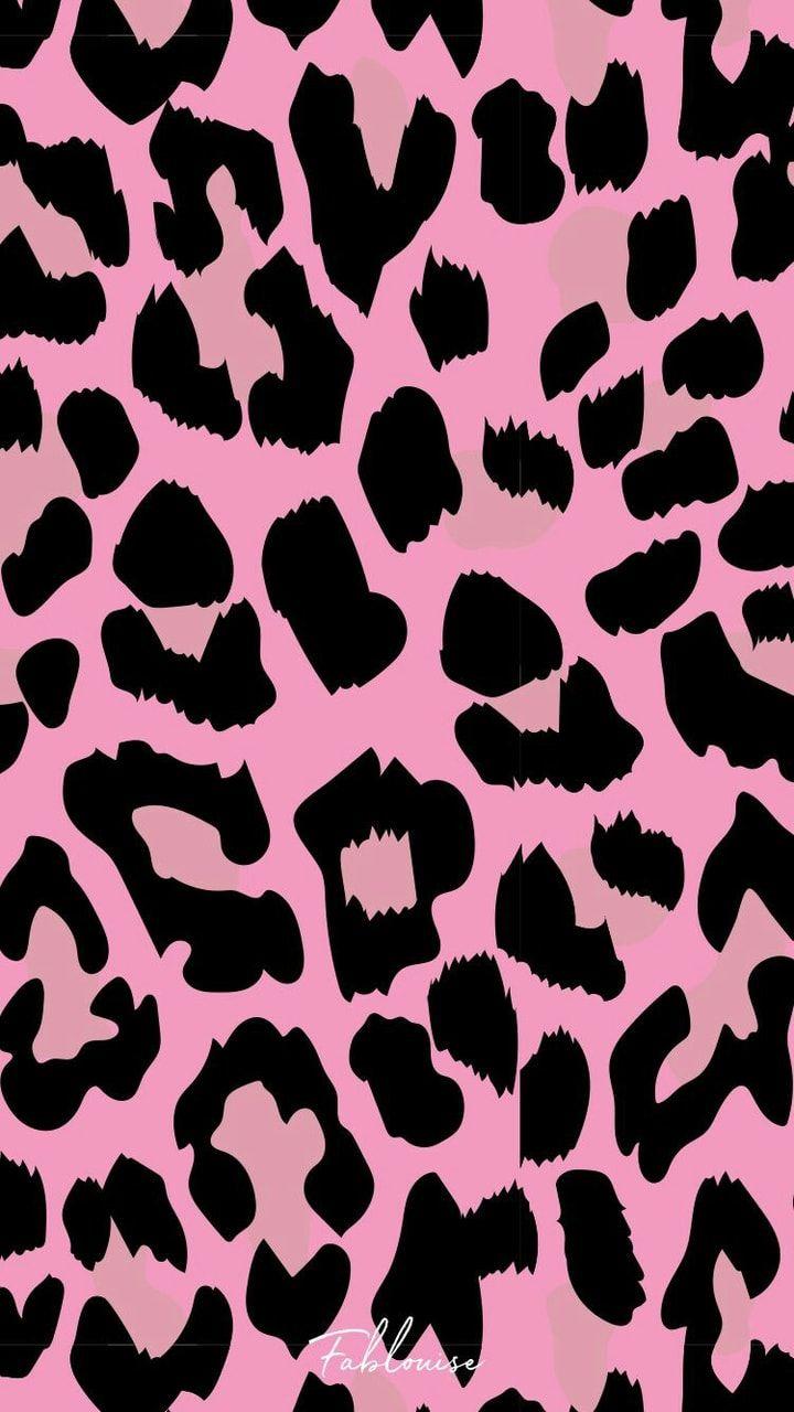 720x1280 Pink Leopard Print Background