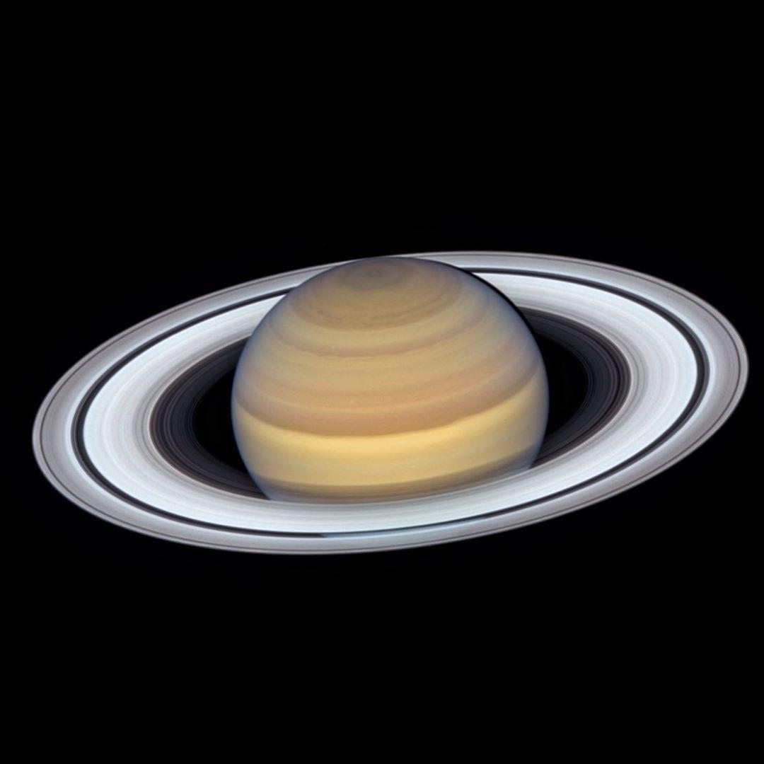 1080x1080 New picture of Saturn from the Hubble Space Telescope. #science #earth #sp. Hubble telescope, Hubble space telescope, Hubble space