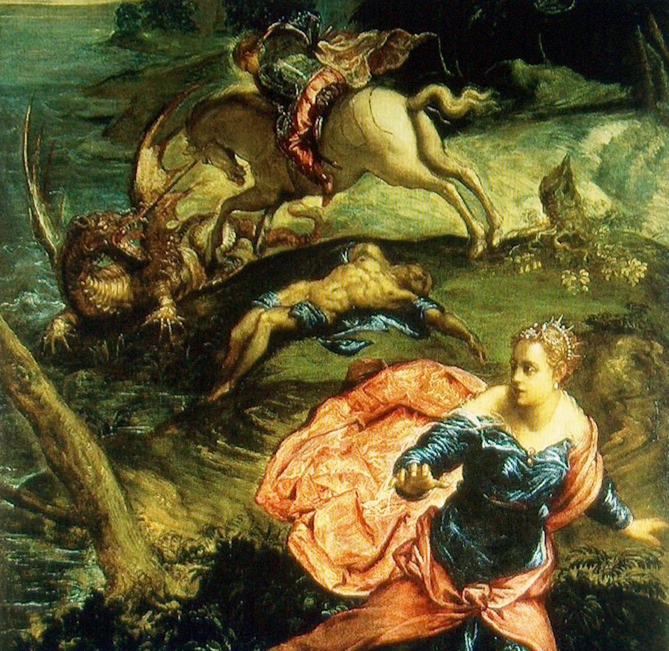 1336x1300 Tintoretto's St. George and the Dragon: A Painting Dedicated to Thomas Muthee, Sarah Palin's Exorcist and Vanquisher of Mama Jane, the “Witch” of Kiambu. Saint george and the dragon, Saint george