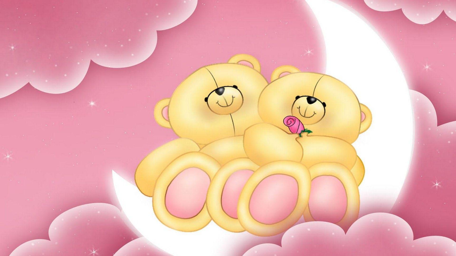 1920x1080 Background Teddy Bear Wallpaper Cartoon