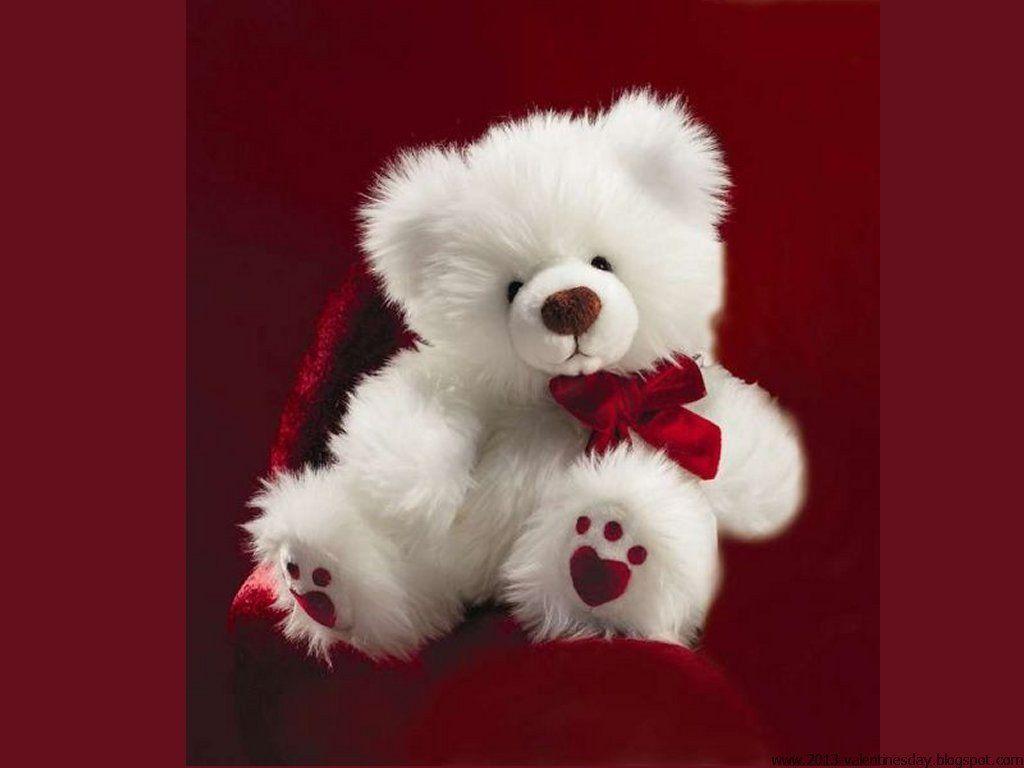 red with blue teddy bear