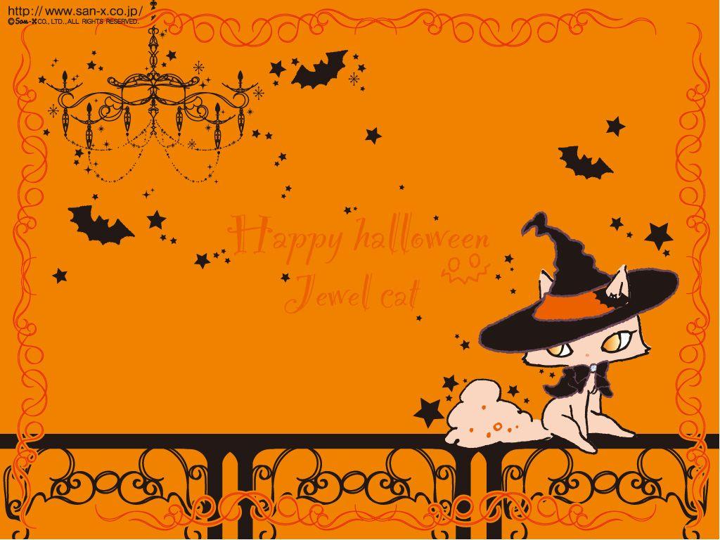 1024x768 Halloween Cat Wallpaper