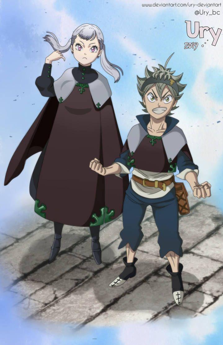 719x1111 Black Clover Asta and Noelle. Royal Knights by Ury- Black clover manga, Black clover anime, Clover