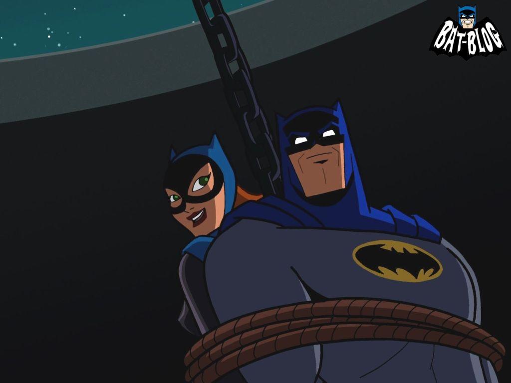 1024x768 Batman and Batgirl Wallpaper