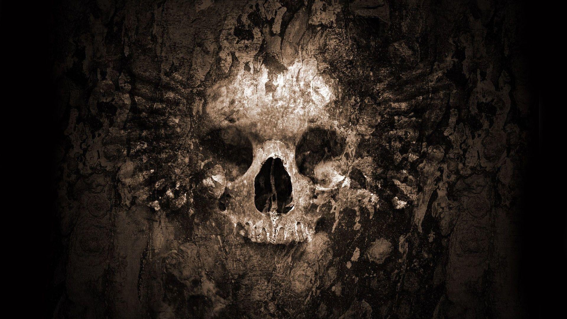 1920x1080 Gothic Skulls Wallpaper background picture
