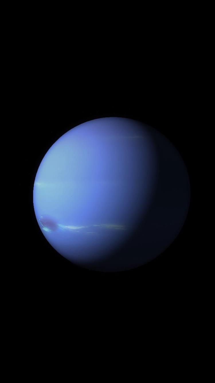 750x1334 Quiet Planet Apple Dark Space Blue iphone xr Wallpaper Download