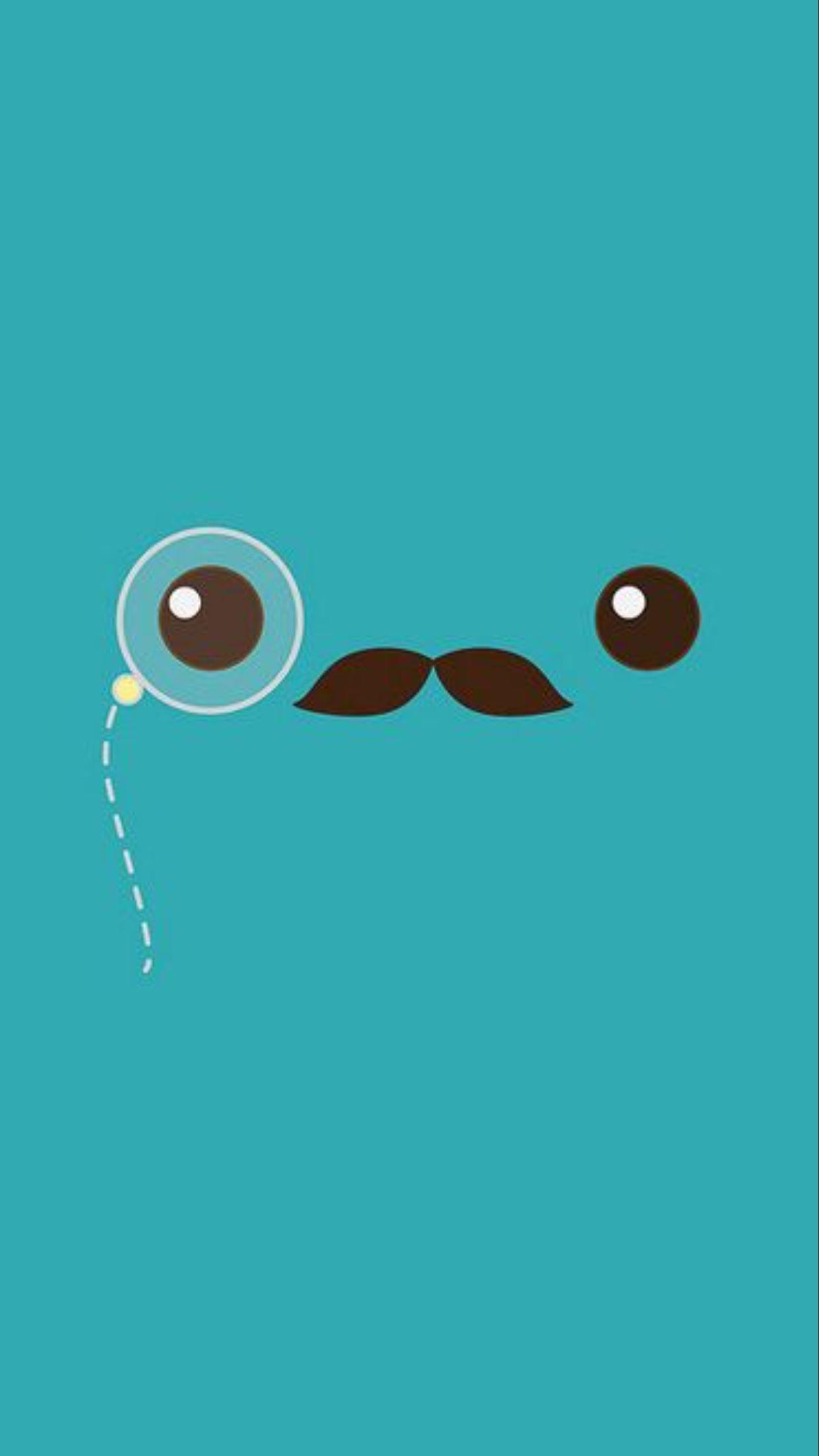 1242x2208 Mustache Wallpaper background picture