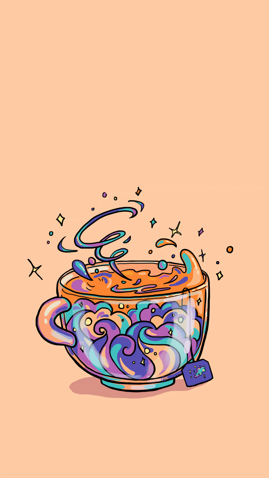 1080x1920 Vaporwave Background Gif Posted By Christopher Simpson Kawaii Wallpaper