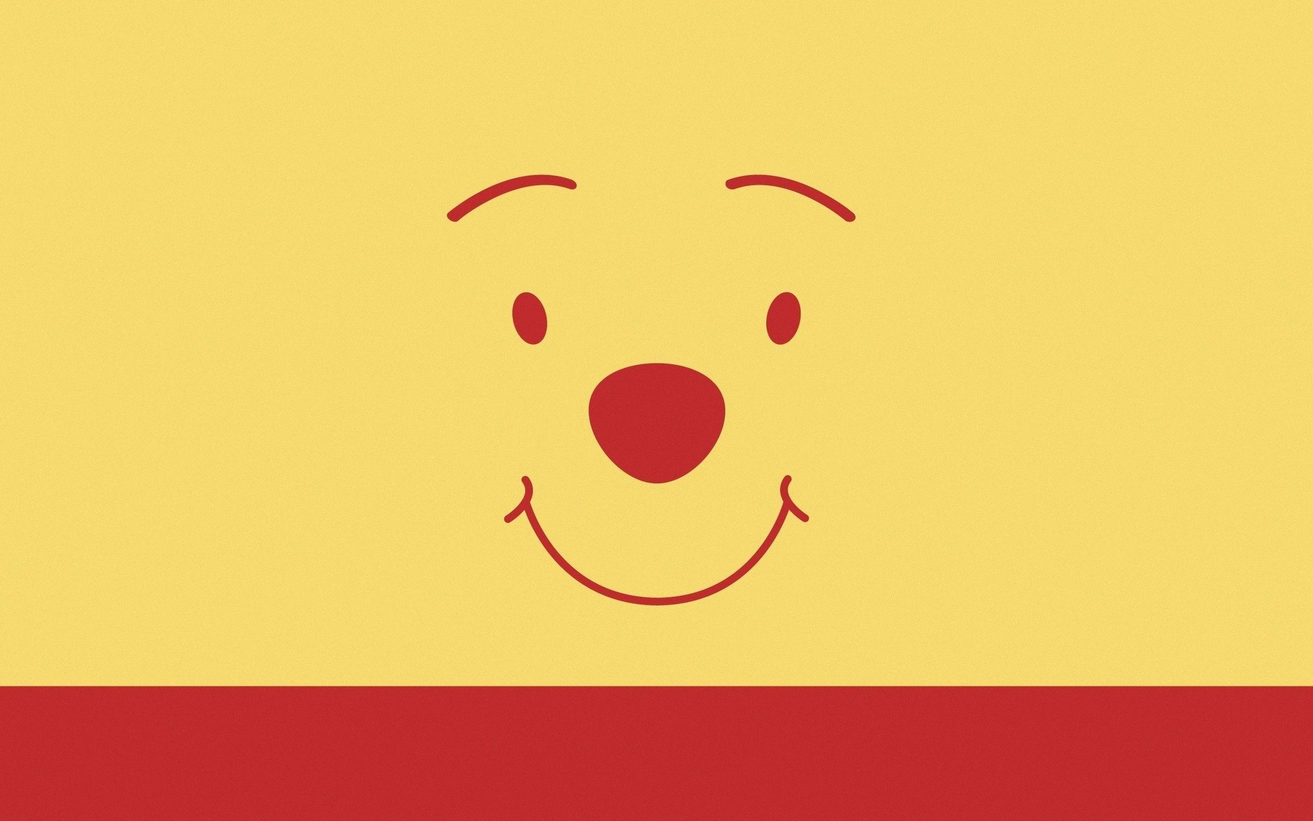 2560x1600 Pooh bear, Face, Drawing, Minimalism wallpaper