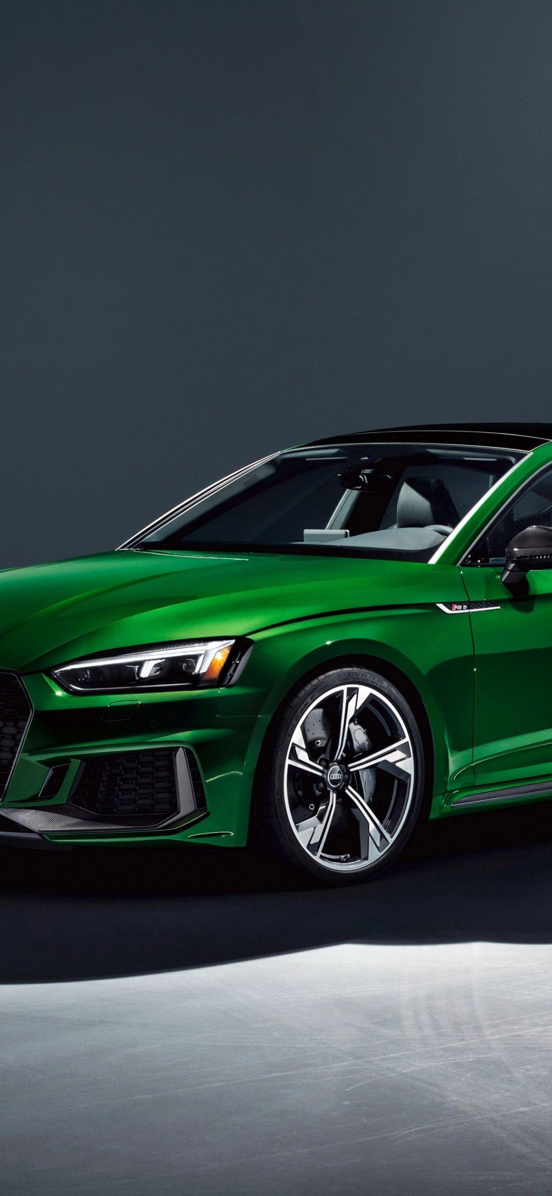 1125x2436 Download 1125x2436 wallpaper 2019 audi rs5 sportback, green car, iphone x 1125x2436 HD image, background, 5642