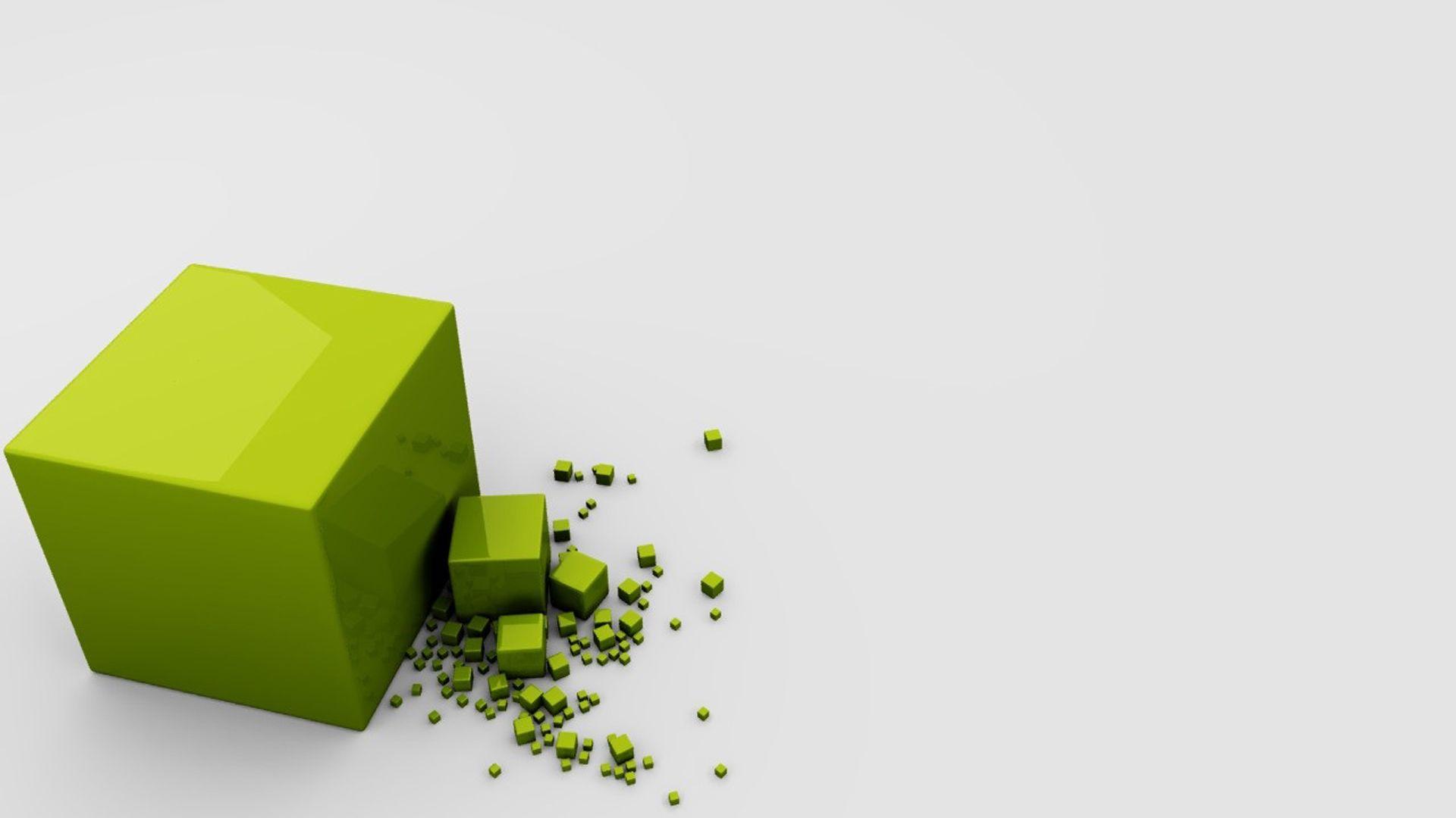 Green Cubes Wallpapers Top Free Green Cubes Backgrounds WallpaperAccess