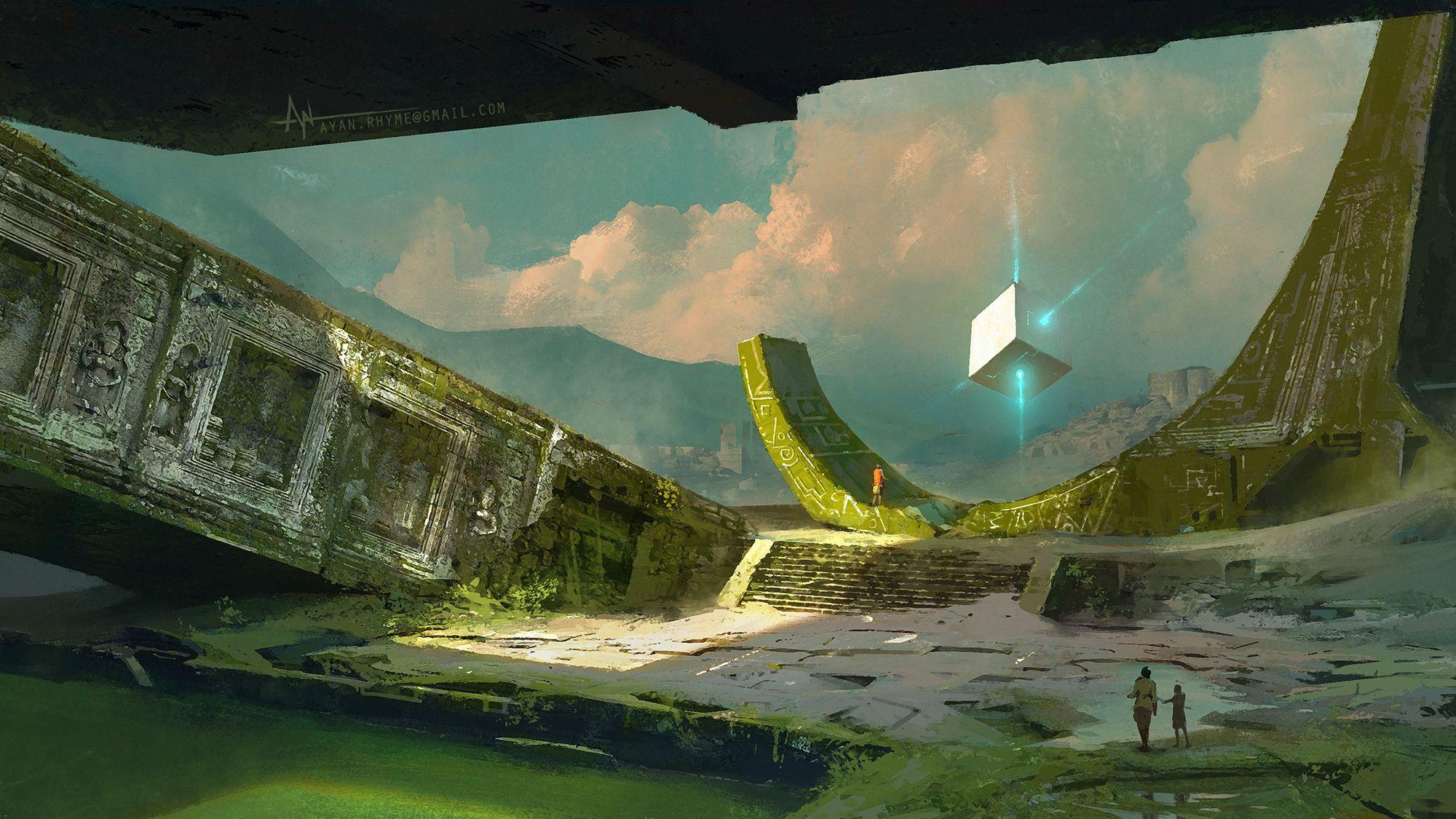 2000x1125 Sci Fi World Cube