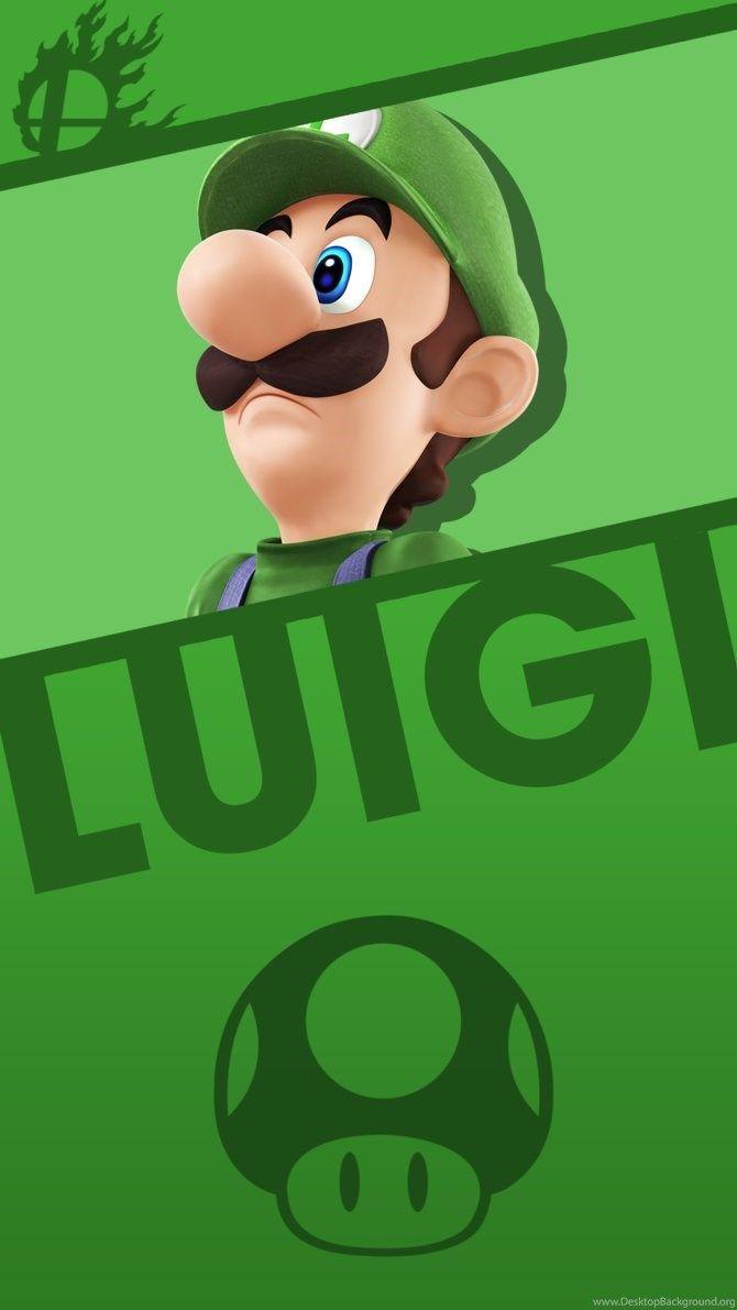 670x1191 Luigi Smash Bros. Phone Wallpaper By MrThatKidAlex24 Desktop Background