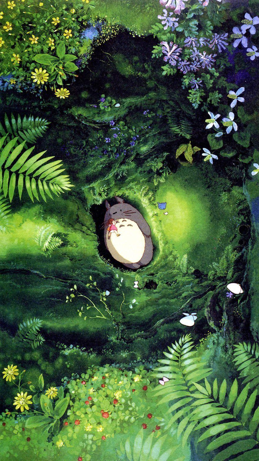 880x1564 Studio Ghibli Wallpaper