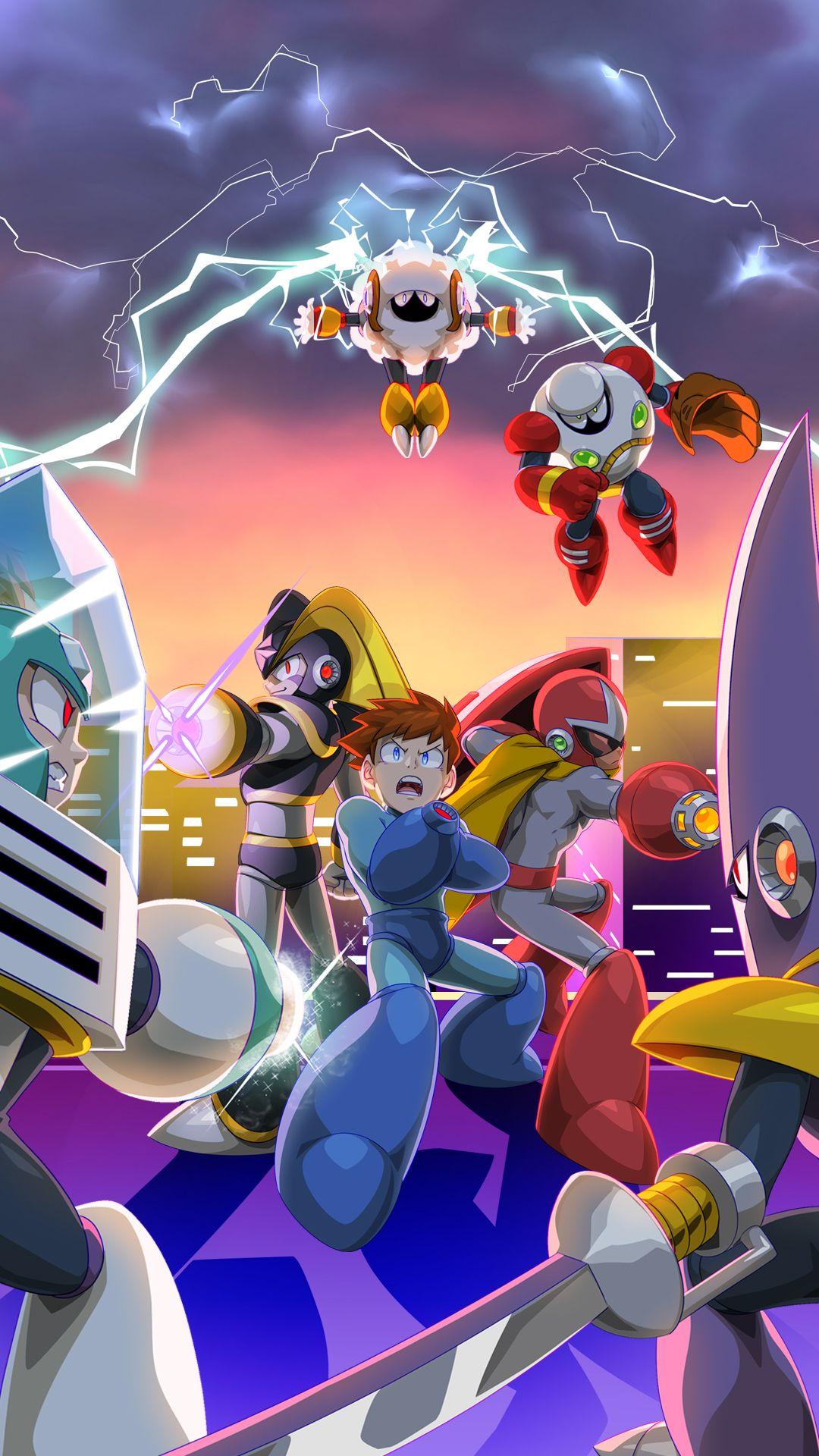 1080x1920 Mega Man Phone Wallpaper