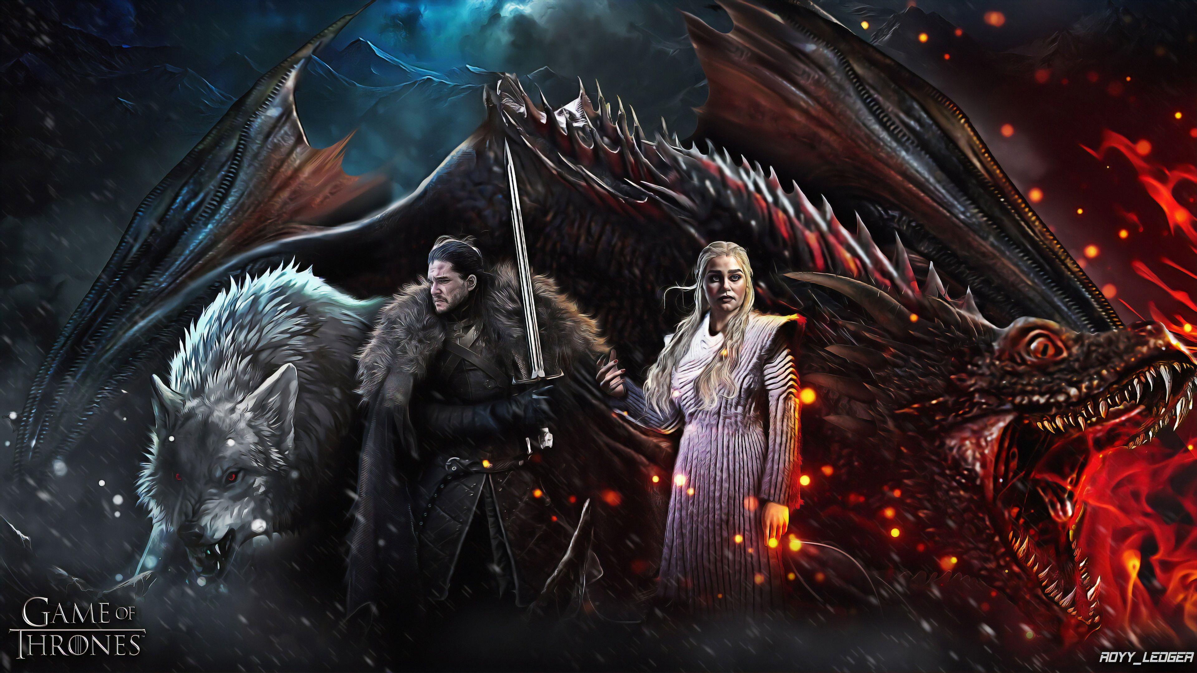 3840x2160 Wallpaper 4k Game Of Thrones Season 8 Art