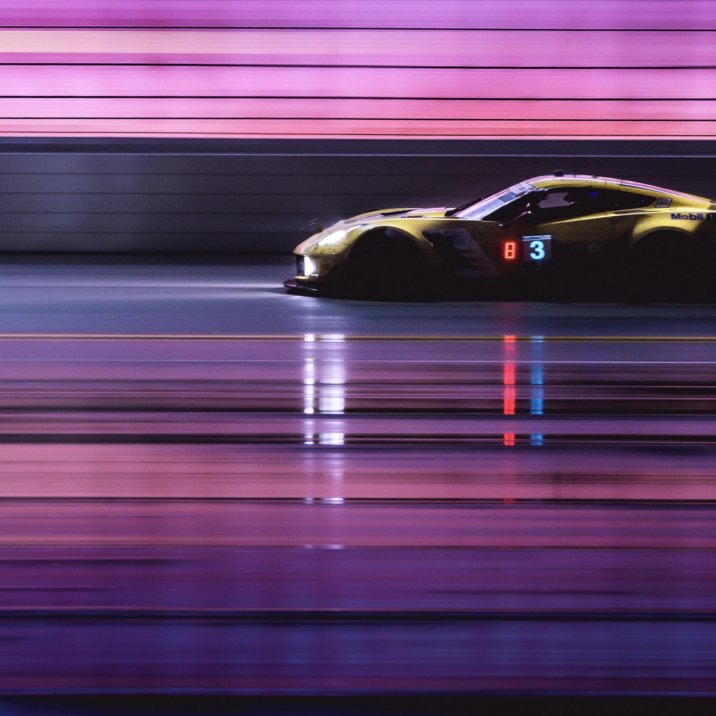 2932x2932 Corvette Cyberpunk Photography 4k iPad Pro Retina Display HD 4k Wallpaper, Image, Background, Photo and Picture