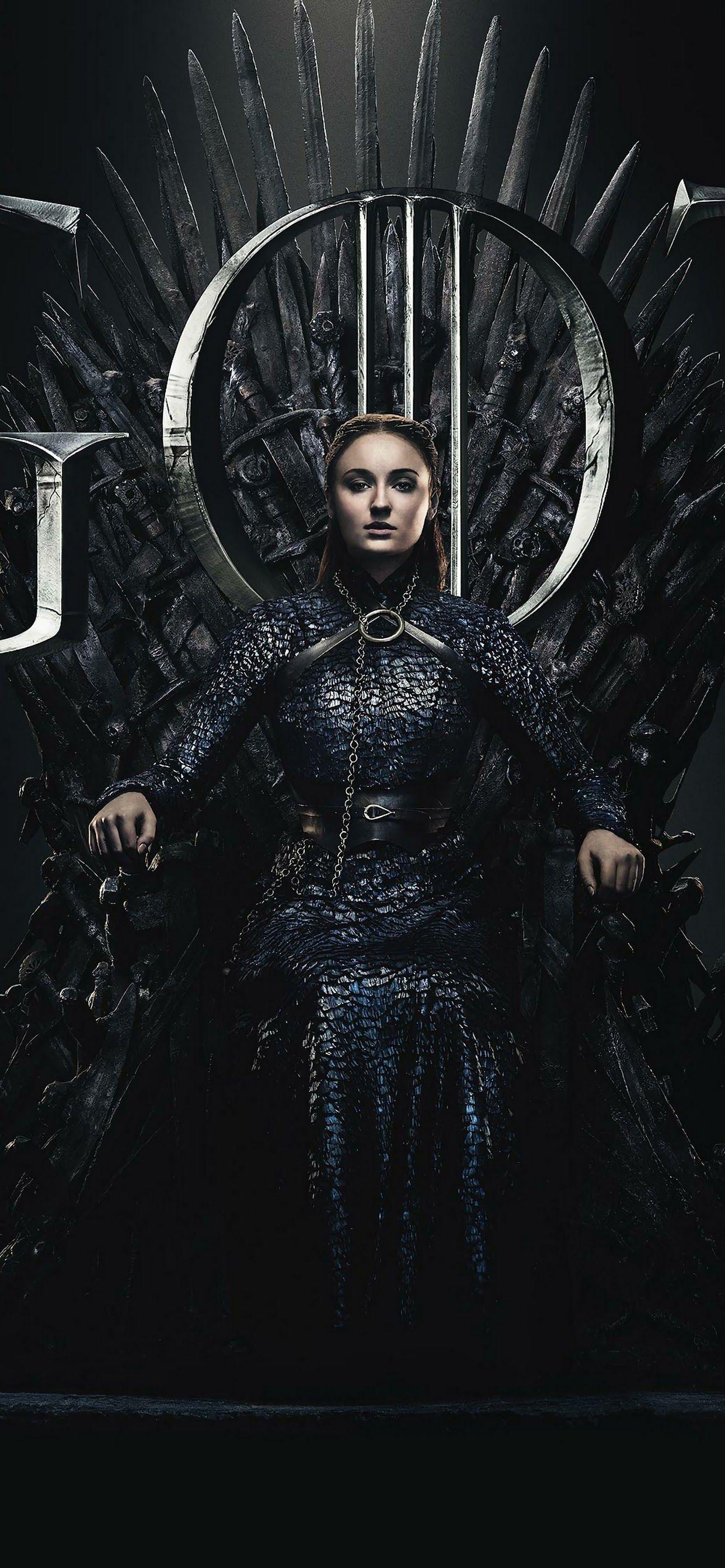 1242x2688 Sansa Stark Game of Thrones Season 8 Sophie Turner 4K Wallpaper