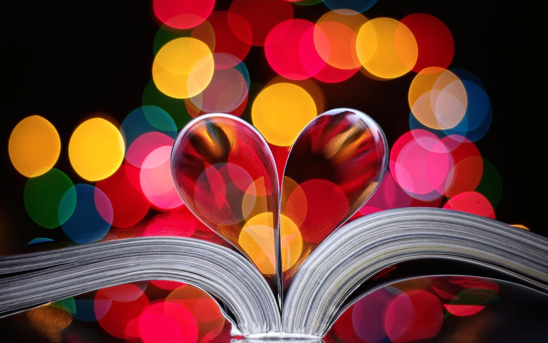 1920x1200 Heart Book Pages HD wallpaper « HD Wallpaper