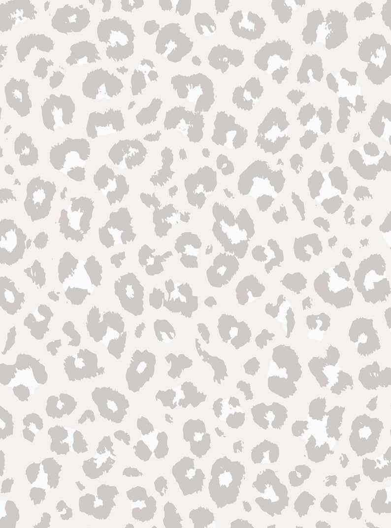 Download Light Grey Aesthetic Cute Cheetah Print Wallpaper  Wallpaperscom
