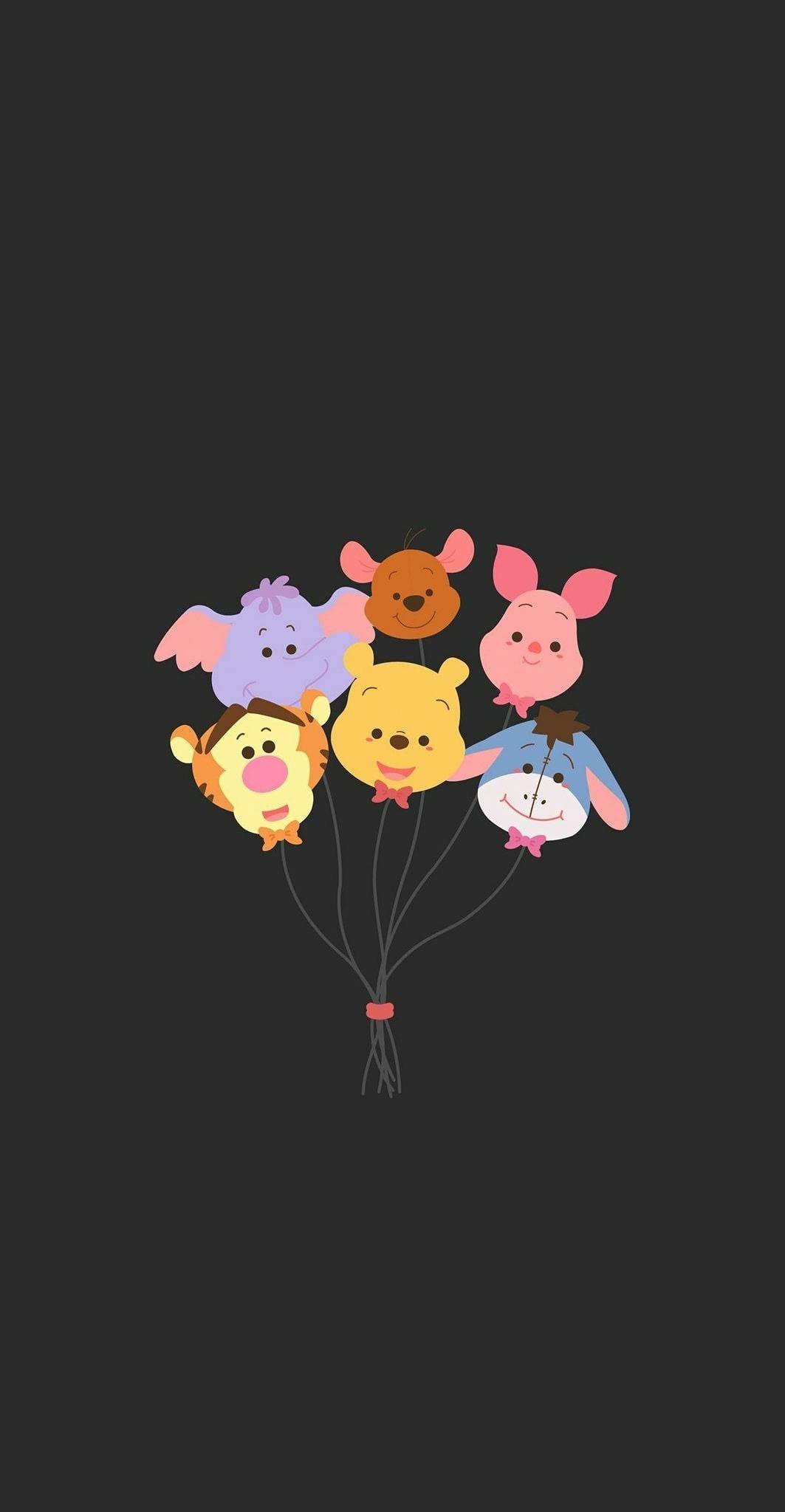 1063x2048 Cute Winnie The Pooh HD Wallpaper