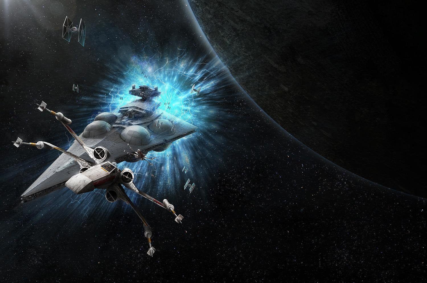 1500x995 Star Wars Interdictor Class, Star Destroyer Creating An Interdiction Field As It Comes Out Of Hyperspace